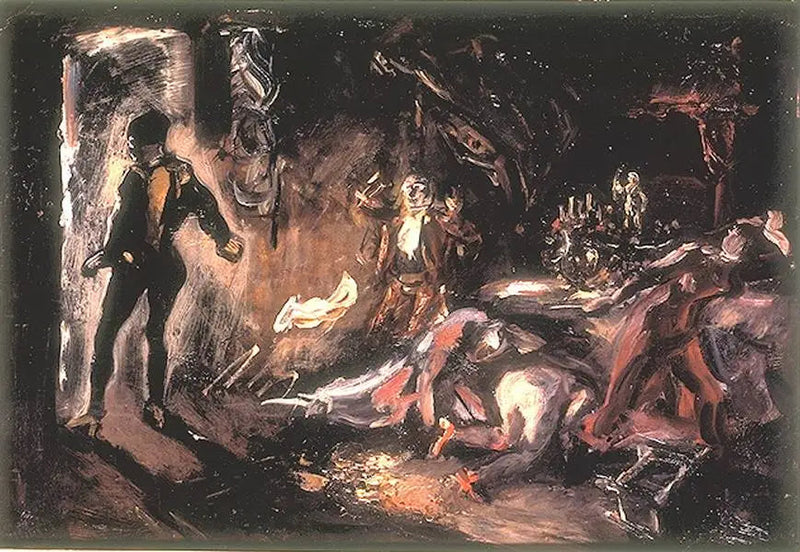 Don Juan incontra l'ospite di pietra - Max Slevogt