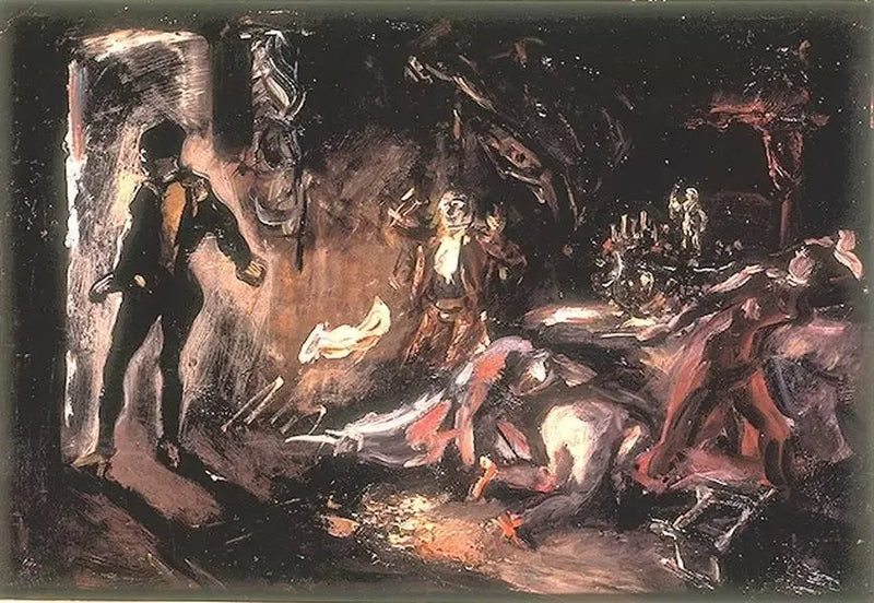 Don Juan incontra l'ospite di pietra - Max Slevogt
