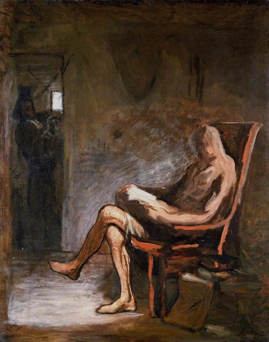 Don Chisciotte che legge - Honoré Daumier