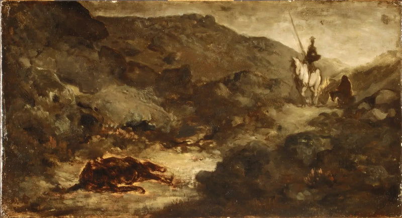 Don Chisciotte e la mula morta - Honoré Daumier