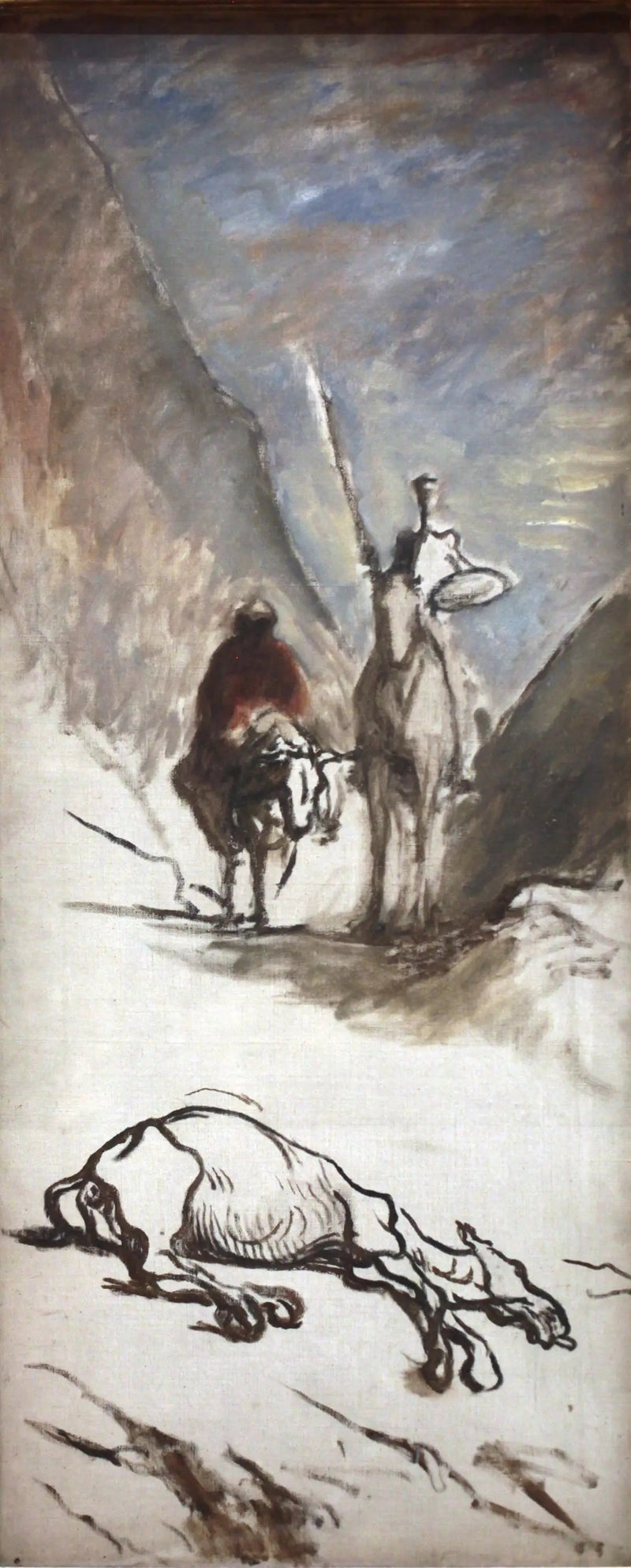 Don Chisciotte e il mulo morto - Honoré Daumier