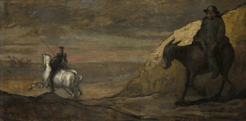 Don Chisciotte e i mulini a vento - Honoré Daumier