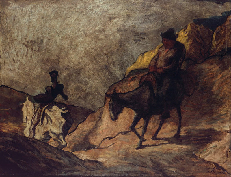 Don Chisciotte e Sancho Panza - Honoré Daumier