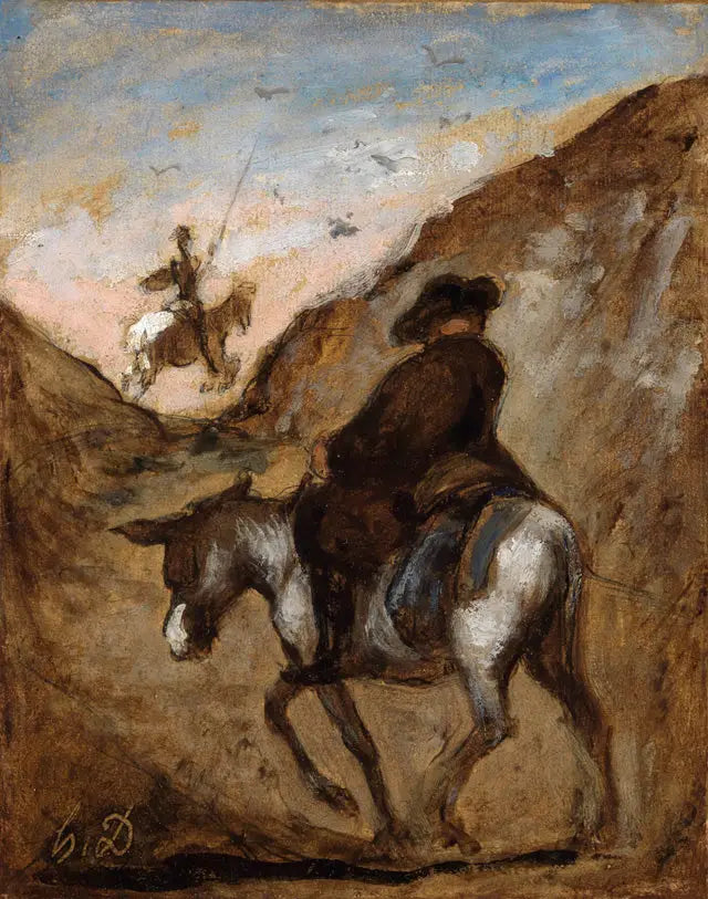 Don Chisciotte e Sancho Panza - Honoré Daumier