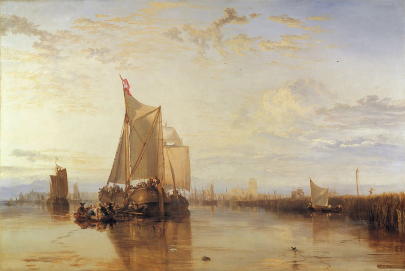Dort, o Dordrecht: La nave postale Dort da Rotterdam in calma - J. M. W. Turner