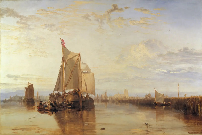 Dort, o Dordrecht: La nave postale Dort da Rotterdam in calma - J. M. W. Turner