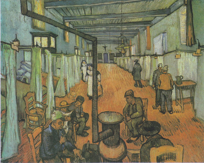Dormitorio dell'ospedale di Arles - Vincent van Gogh