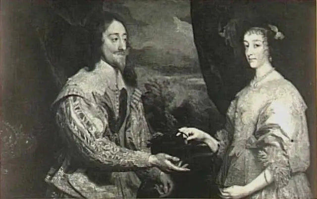 Ritratto doppio di Carlo I Stuart, re d'Inghilterra e di sua moglie Henrietta Maria di Borbone, regina d'Inghilterra (1609-1669) - Antoine van Dyck