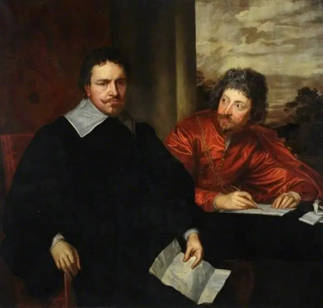 Doppio ritratto di Thomas Wentworth, 1º conte di Strafford (1593-1641) con il suo segretario Sir Philip Mainwaring (1589-1661) - Antoine van Dyck