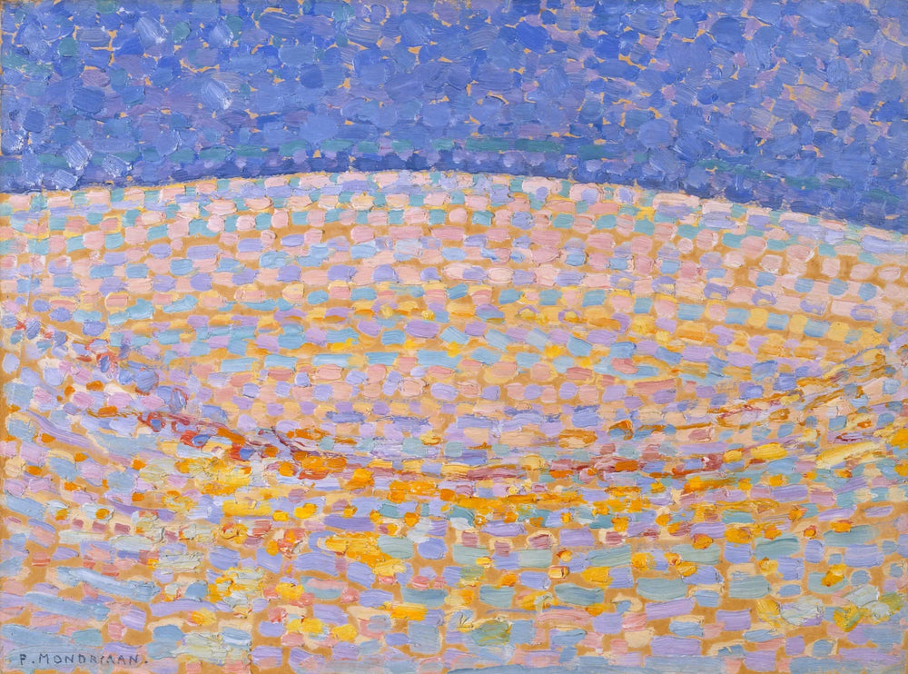 Reproduction du tableau « Dune III - Piet Mondrian » par Alpha Reproduction en peinture à l’huile