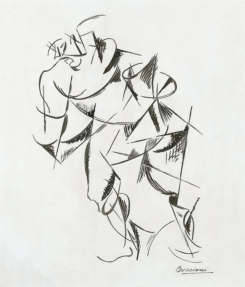 Dinamismo del corpo umano : Boxer - Umberto Boccioni