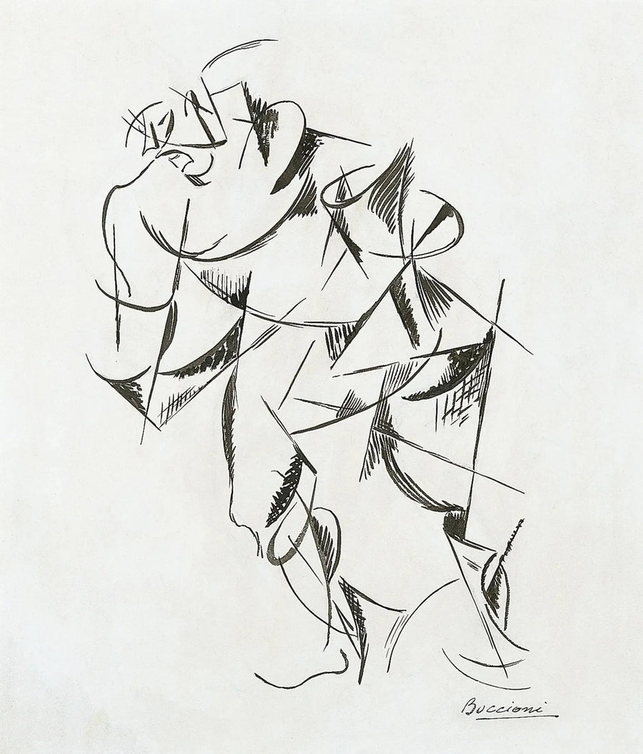 Dinamismo del corpo umano : Boxer - Umberto Boccioni