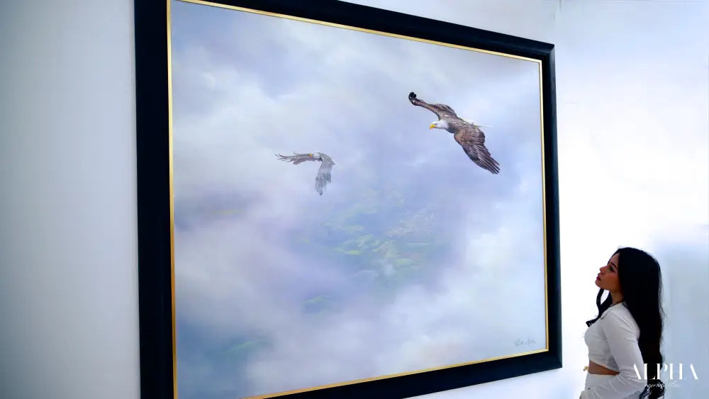 Eagles in Flight – Issaret | 200 x 170 cm Reproductions de tableaux à la peinture à l’huile