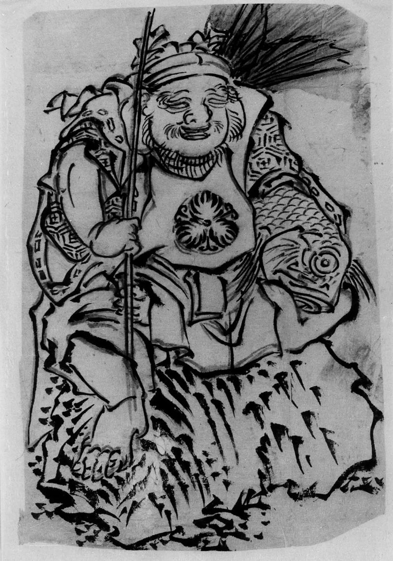 Ebisu (Dio della fortuna, protettore dei commercianti) - Hokusai