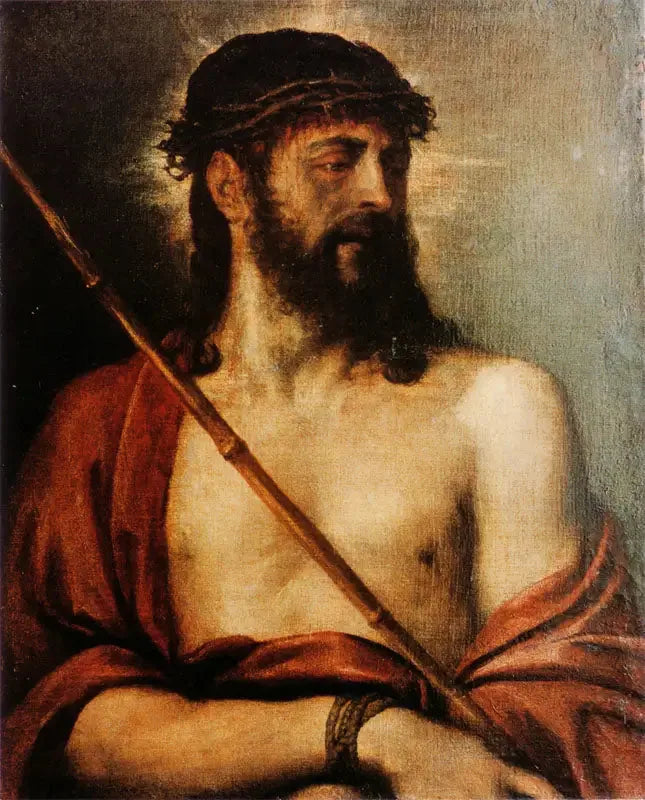 Ecce Homo - Titian image 1 copie peinte à la main à l’huile