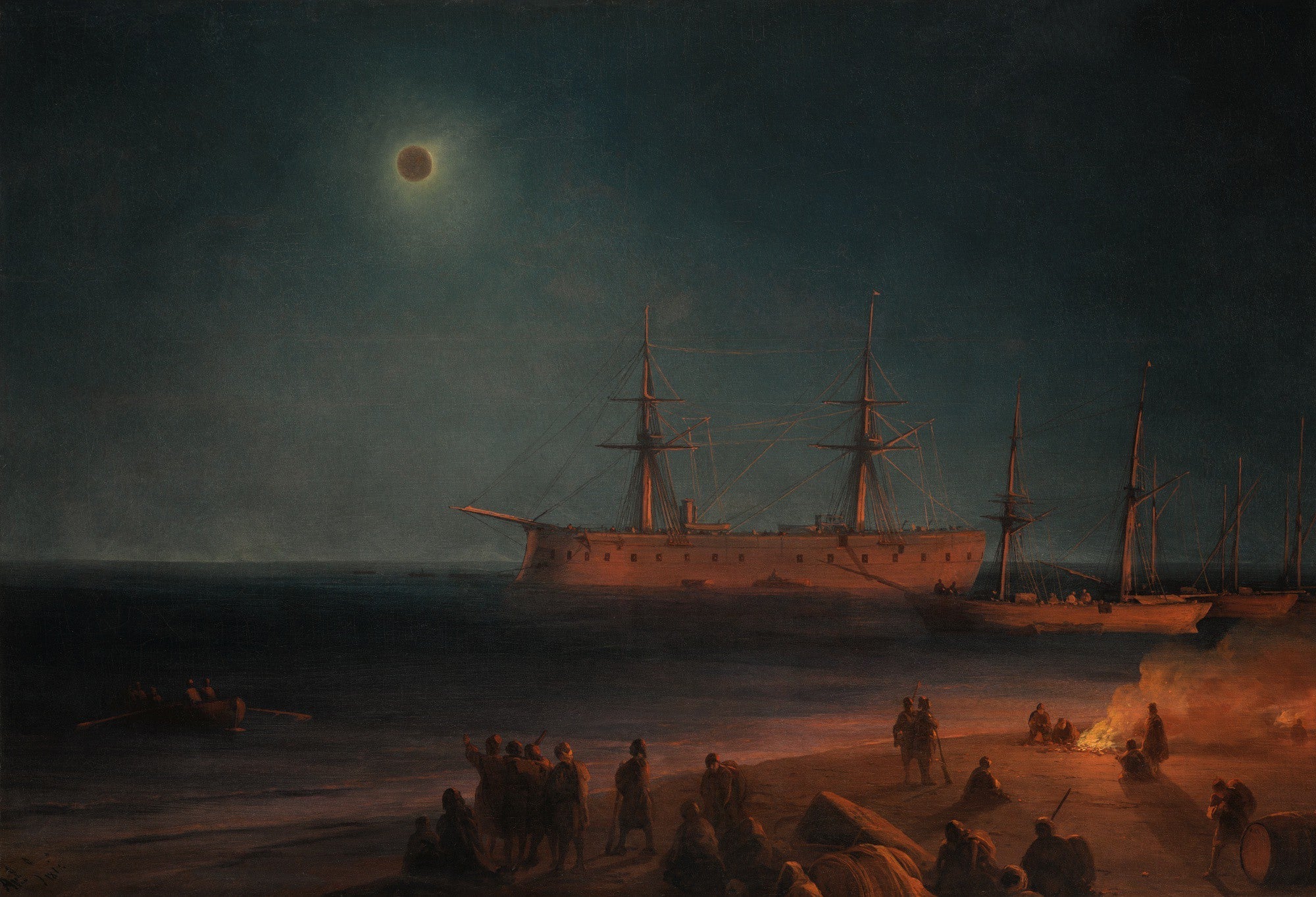 Éclipse solaire à Feodosia - Ivan Aïvazovski - Alpha Reproduction