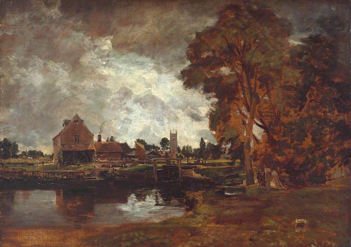 Écluse et moulin de Dedham - John Constable - Alpha Reproduction