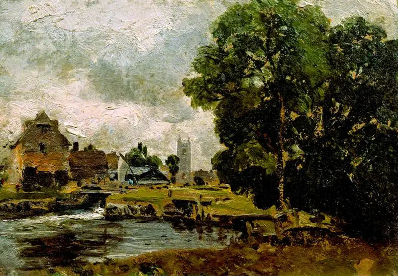 Écluse et moulin de Dedham - John Constable - Alpha Reproduction