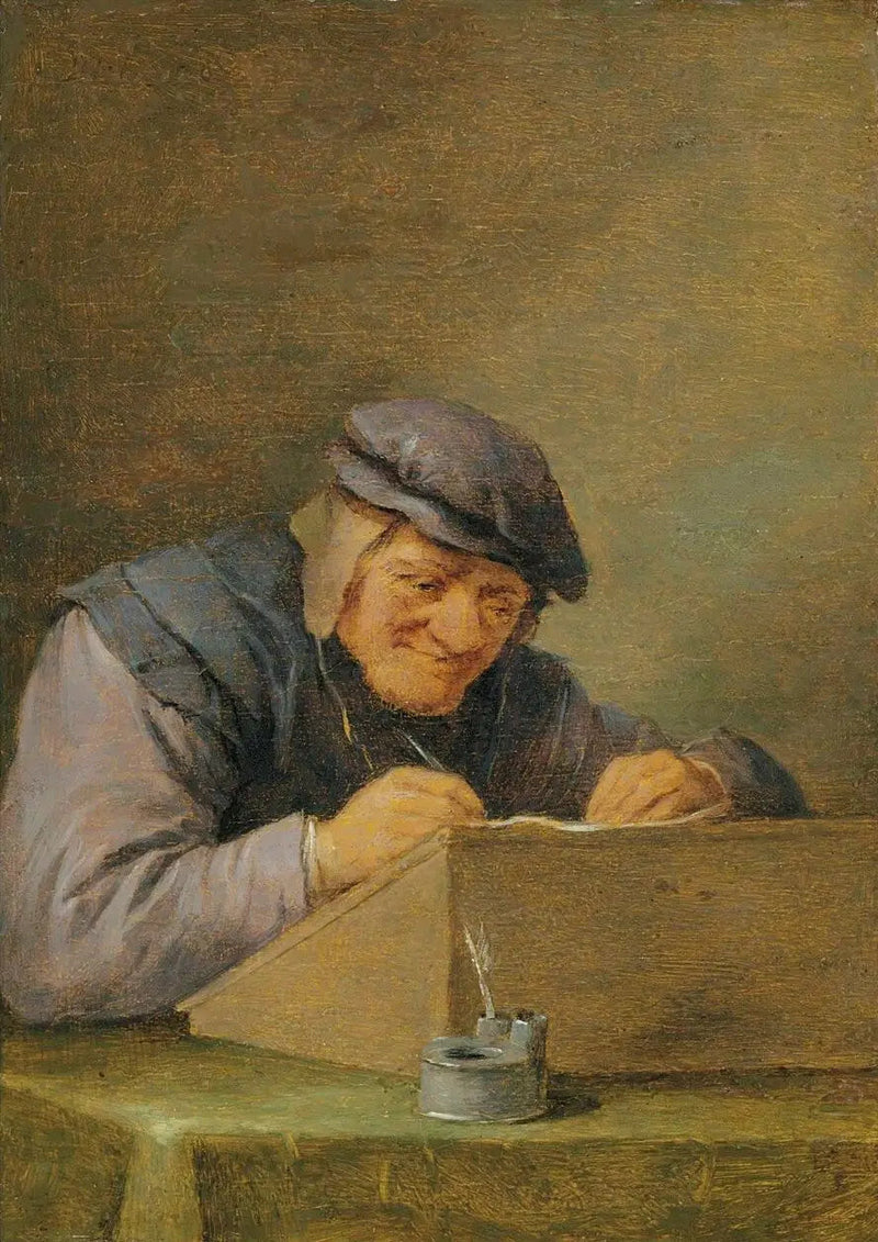 Scrittura contadina - David Teniers il Giovane