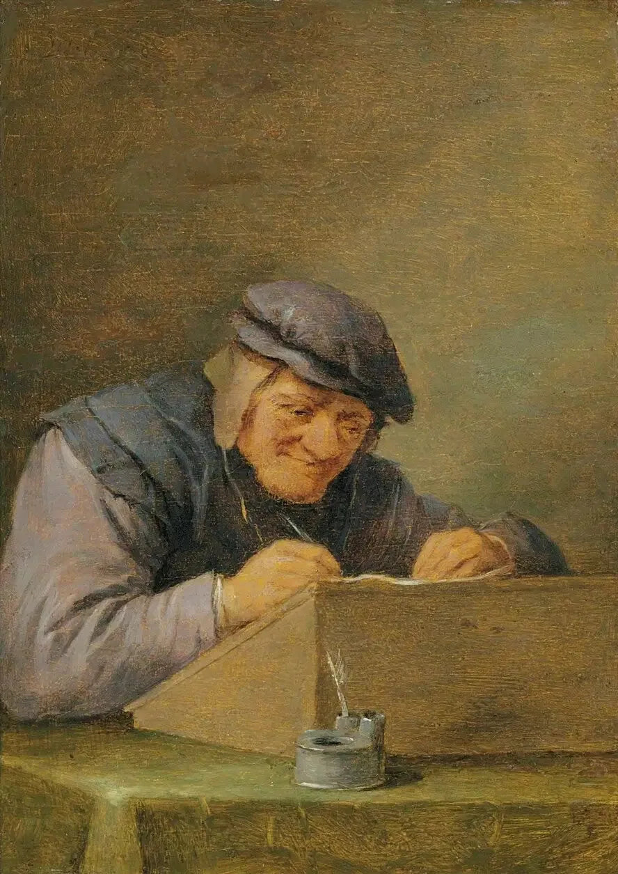 Scrittura contadina - David Teniers il Giovane