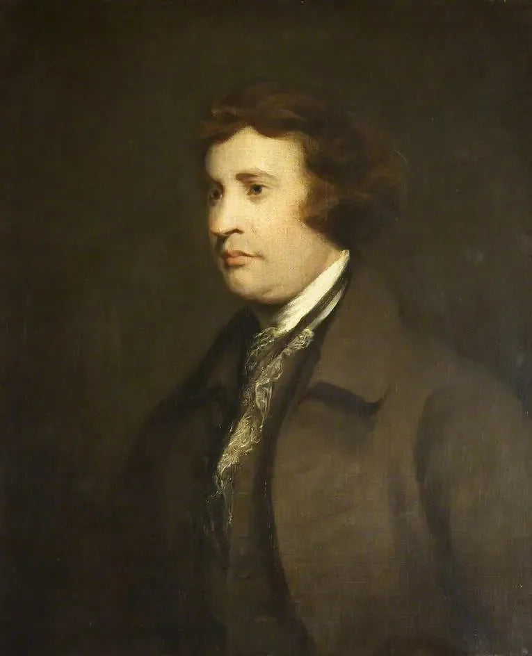 Edmund Burke (1729–1797) - Joshua Reynolds image 1 copie peinte à la main à l’huile