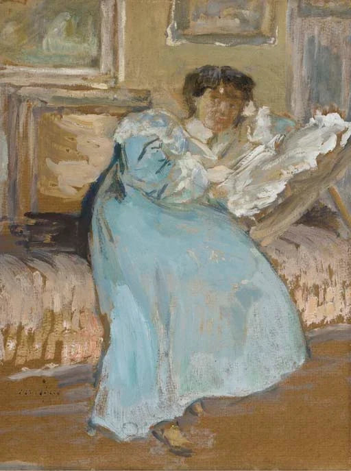 La Robe opale, peinture de Édouard Vuillard