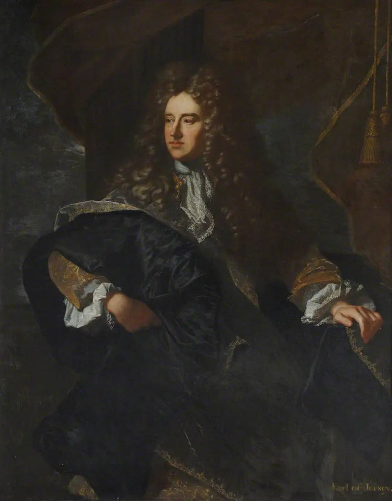 Edward Villiers (1655–1711), conte di Jersey, cavaliere maresciallo della casa reale e diplomatico - Hyacinthe Rigaud