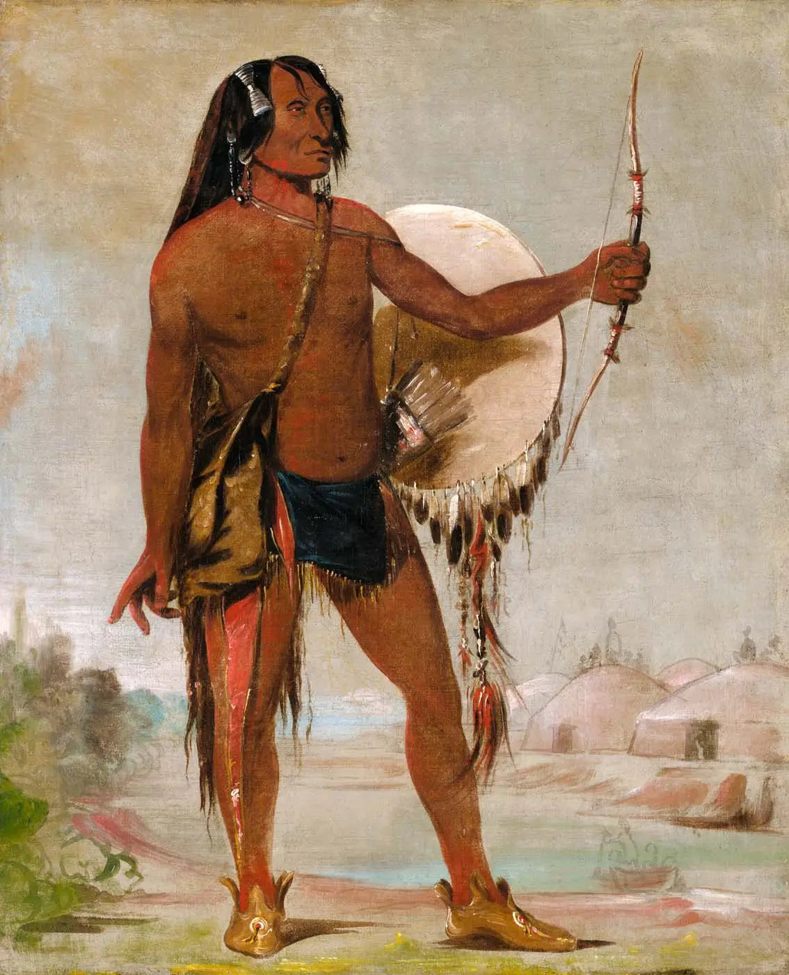 E’e-a-chín-che-a Red Thunder fils du mocassin noir - George Catlin - Alpha Reproduction