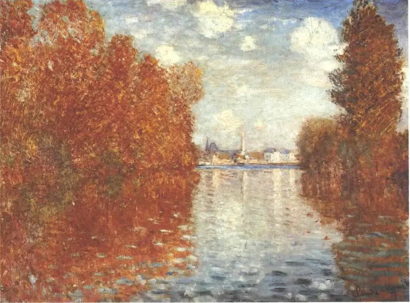 Effetto autunno in Argenteuil W290 - Claude Monet
