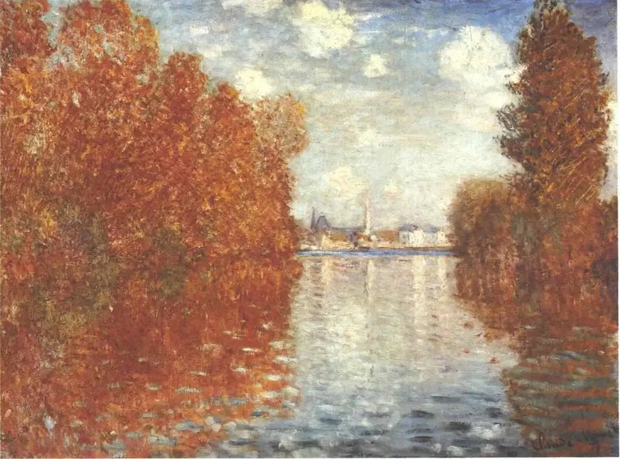 Effetto autunno in Argenteuil W290 - Claude Monet