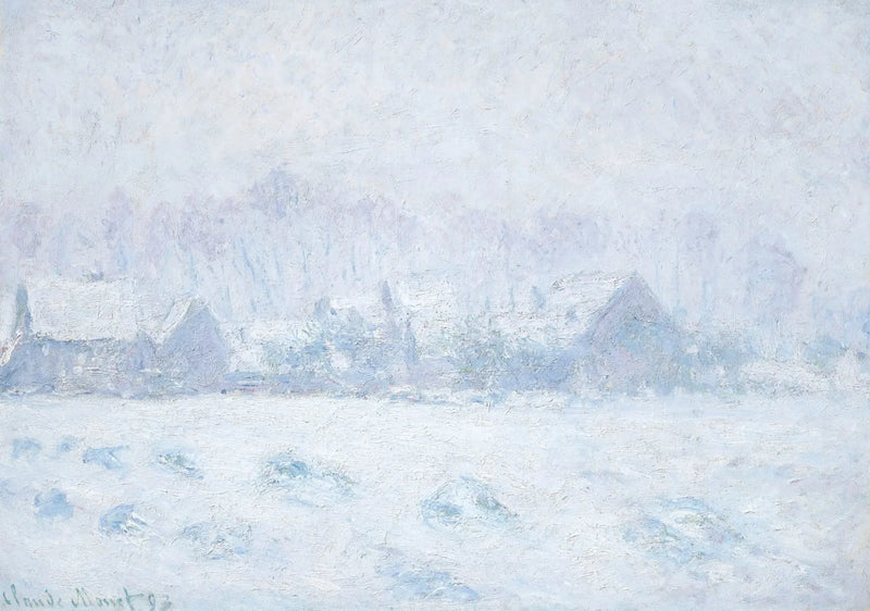 Effetto neve a Giverny - Claude Monet