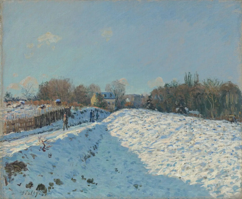 Effetto di neve a Louveciennes - Alfred Sisley