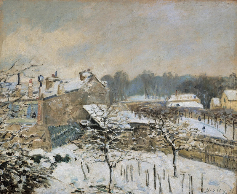 Effetto di neve a Marly-le-Roi - Alfred Sisley