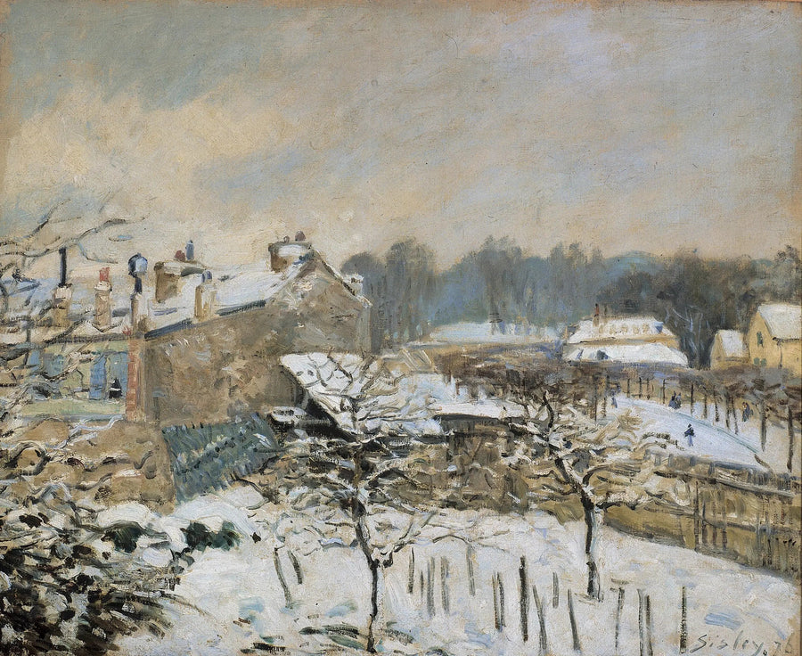 Effetto di neve a Marly-le-Roi - Alfred Sisley