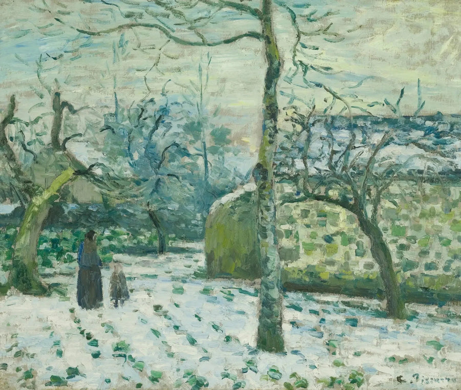 Effetto di neve a Montfoucault - Camille Pissarro
