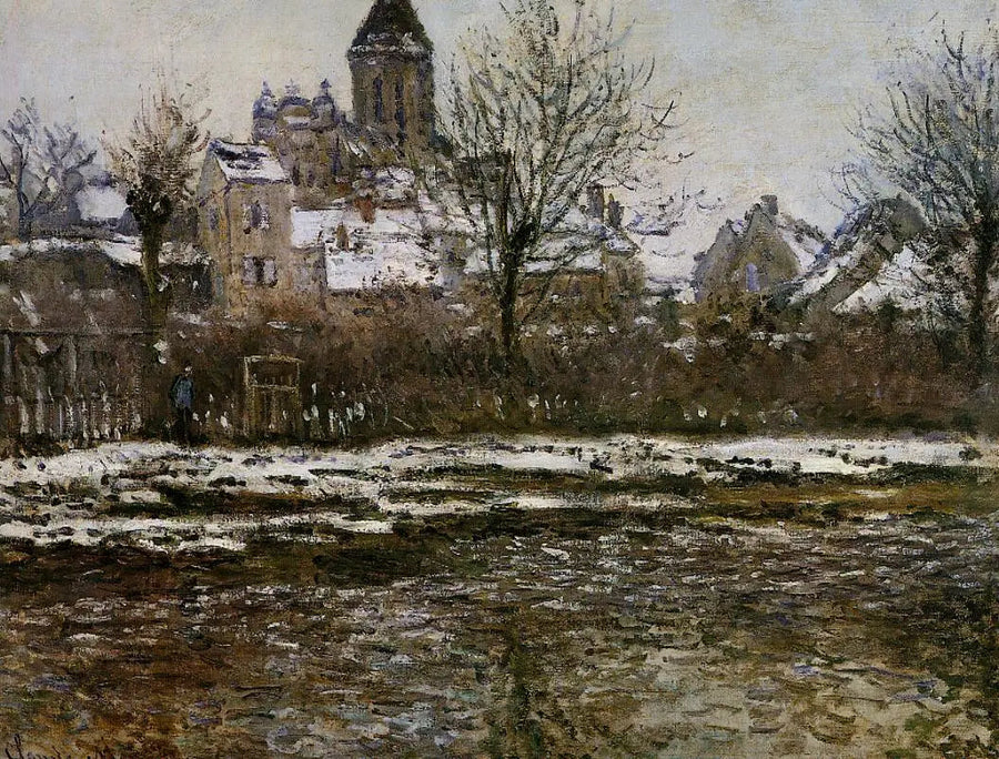 Effetto neve a Vétheuil - Claude Monet