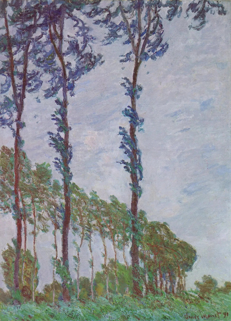 Effetto vento, serie dei pioppi - Claude Monet