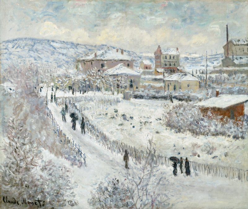 Effetto neve in Argenteuil W358 - Claude Monet