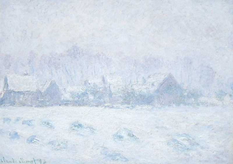 Effetto neve a Giverny W1331 - Claude Monet