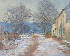 Effetto neve in Limetz W1056 - Claude Monet