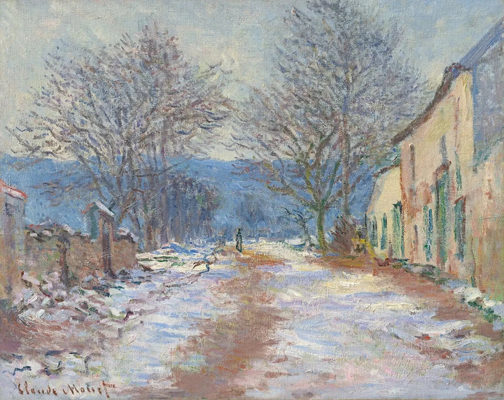 Effetto neve in Limetz W1056 - Claude Monet