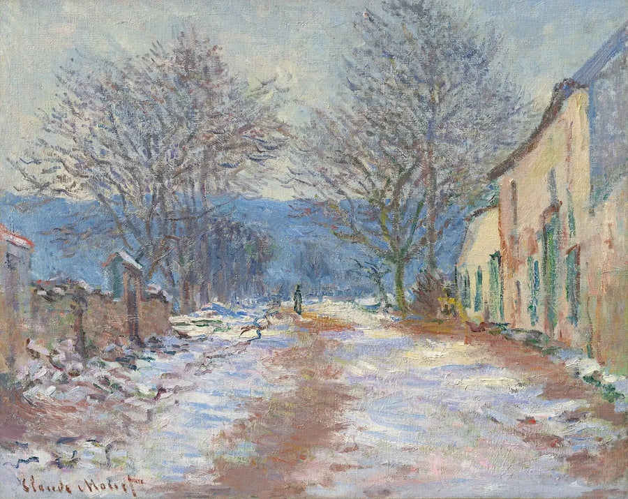 Effetto neve in Limetz W1056 - Claude Monet