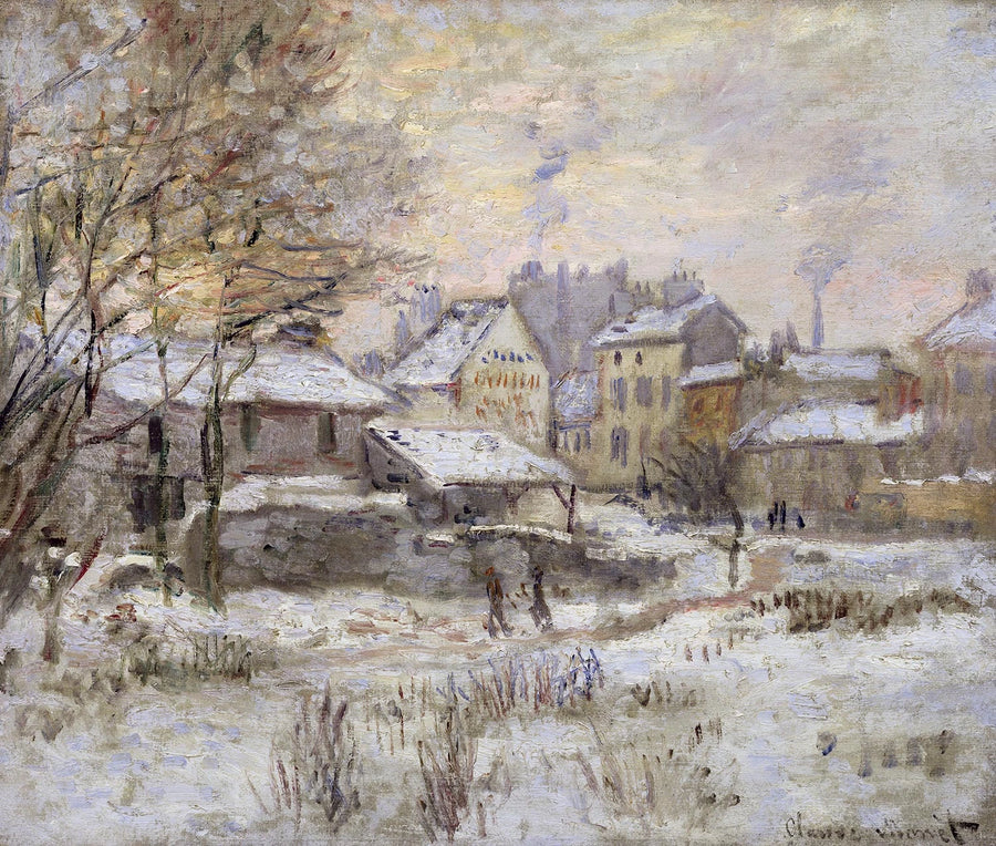 Effetto neve, sole al tramonto W362 - Claude Monet