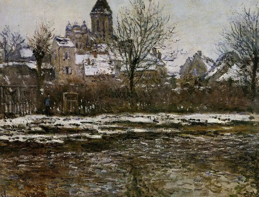 Effetto neve in Vétheuil W506 - Claude Monet