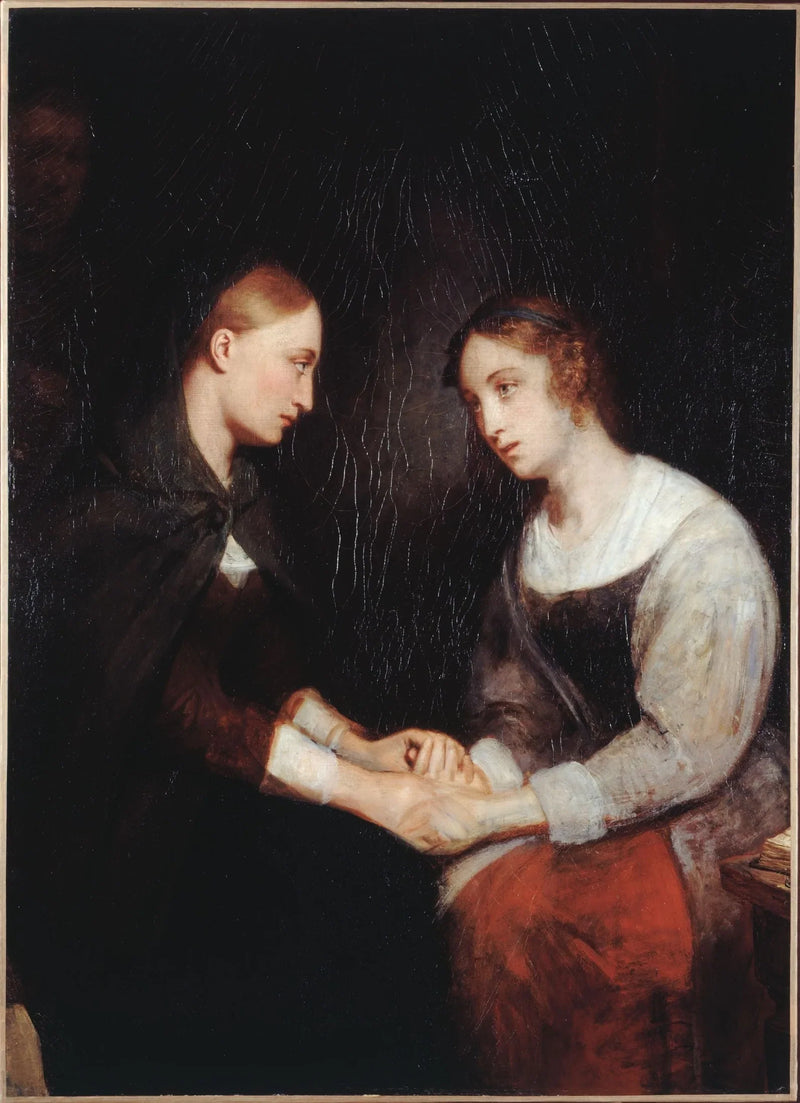 Effie e Janny Daens nella prigione di Edimburgo - Ary Scheffer