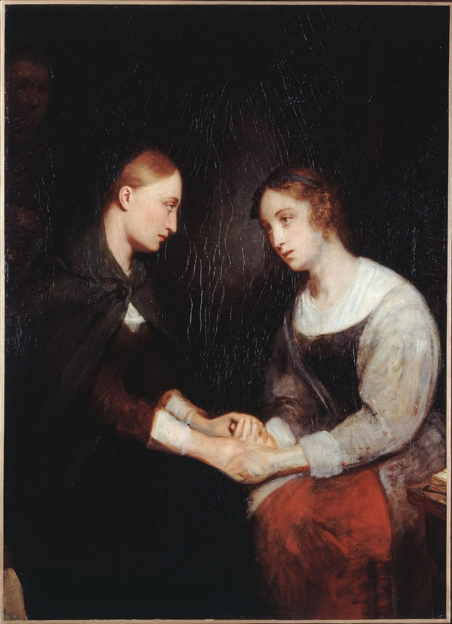 Effie e Janny Daens nella prigione di Edimburgo - Ary Scheffer