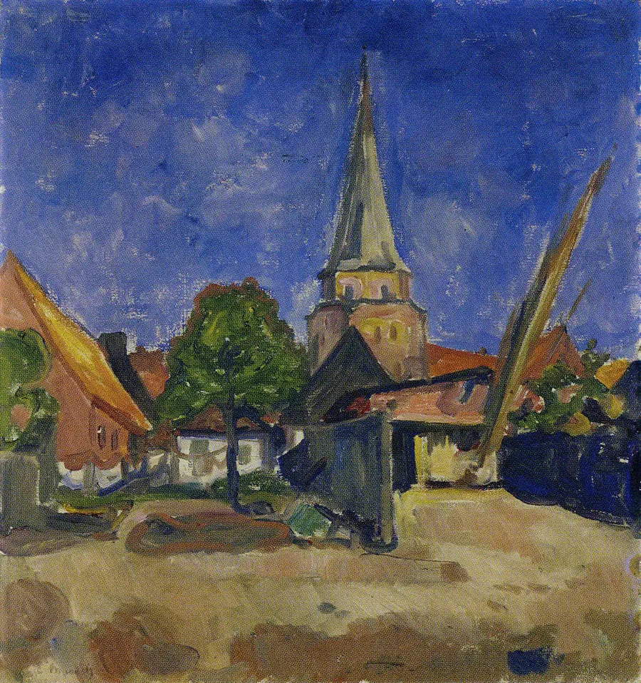 Chiesa a Travemünde - Edvard Munch