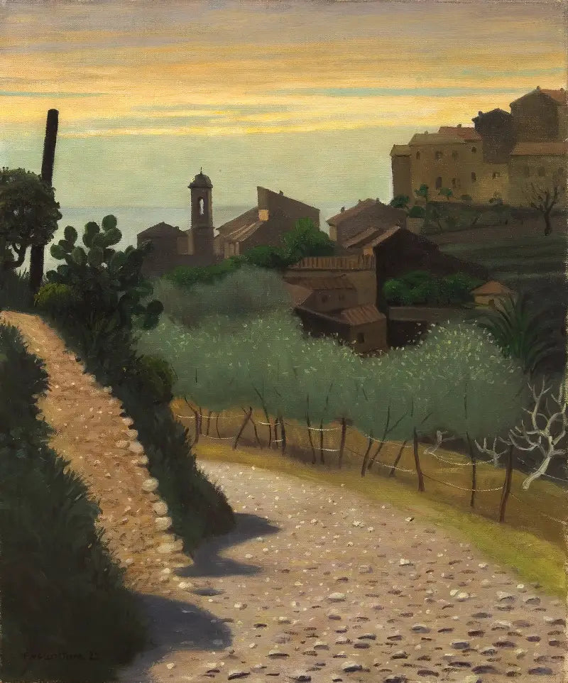 Église Sainte-Anne à Cagnes - Félix Vallotton image 1 tableau peint à l’huile sur toile