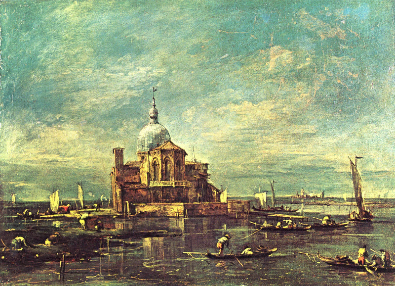 Chiesa su una piccola isola lagunare - Francesco Guardi