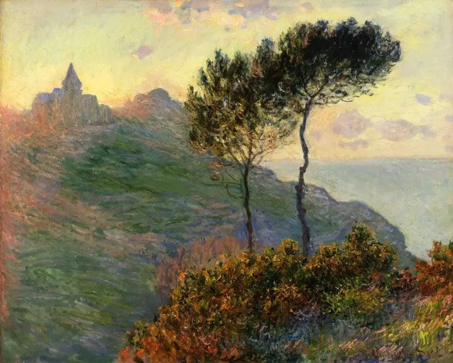 Chiesa di Varengeville controluce W727 - Claude Monet